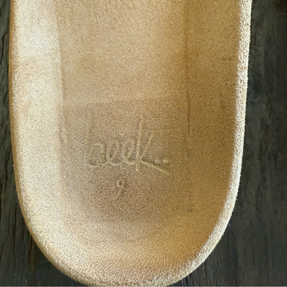 Beek Gallito Shearling Sandals Carmel Color Suede Slide Women’s Size 9 - Picture 11 of 14